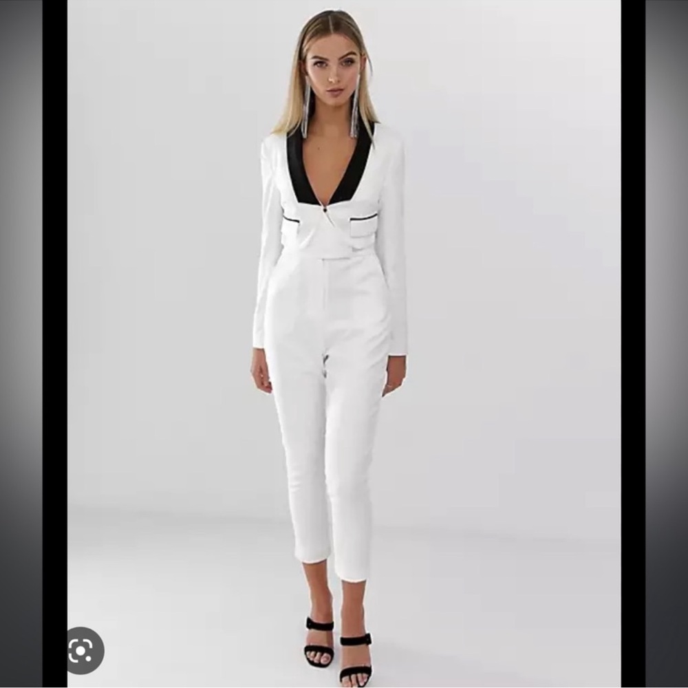 Lavish Alice tuxedo jumpsuit